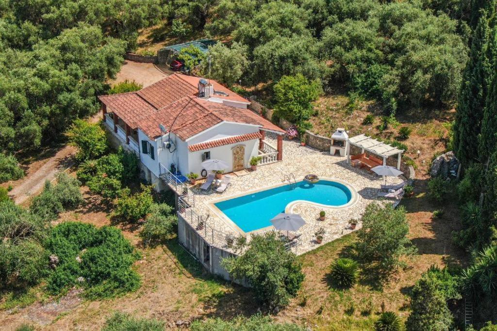 Villa Olive Grove And Sea View Agios Spyridon  Exteriör bild